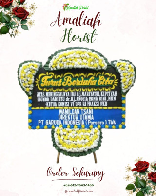 Papan Bunga Duka di Poris Plawad Utara