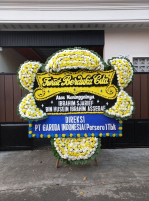 Papan Bunga Duka di Poris Plawad Utara